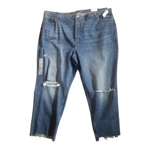 Old Navy Women's Plus Size Jeans Extra High Rise Sky-Hi Straight Size 28